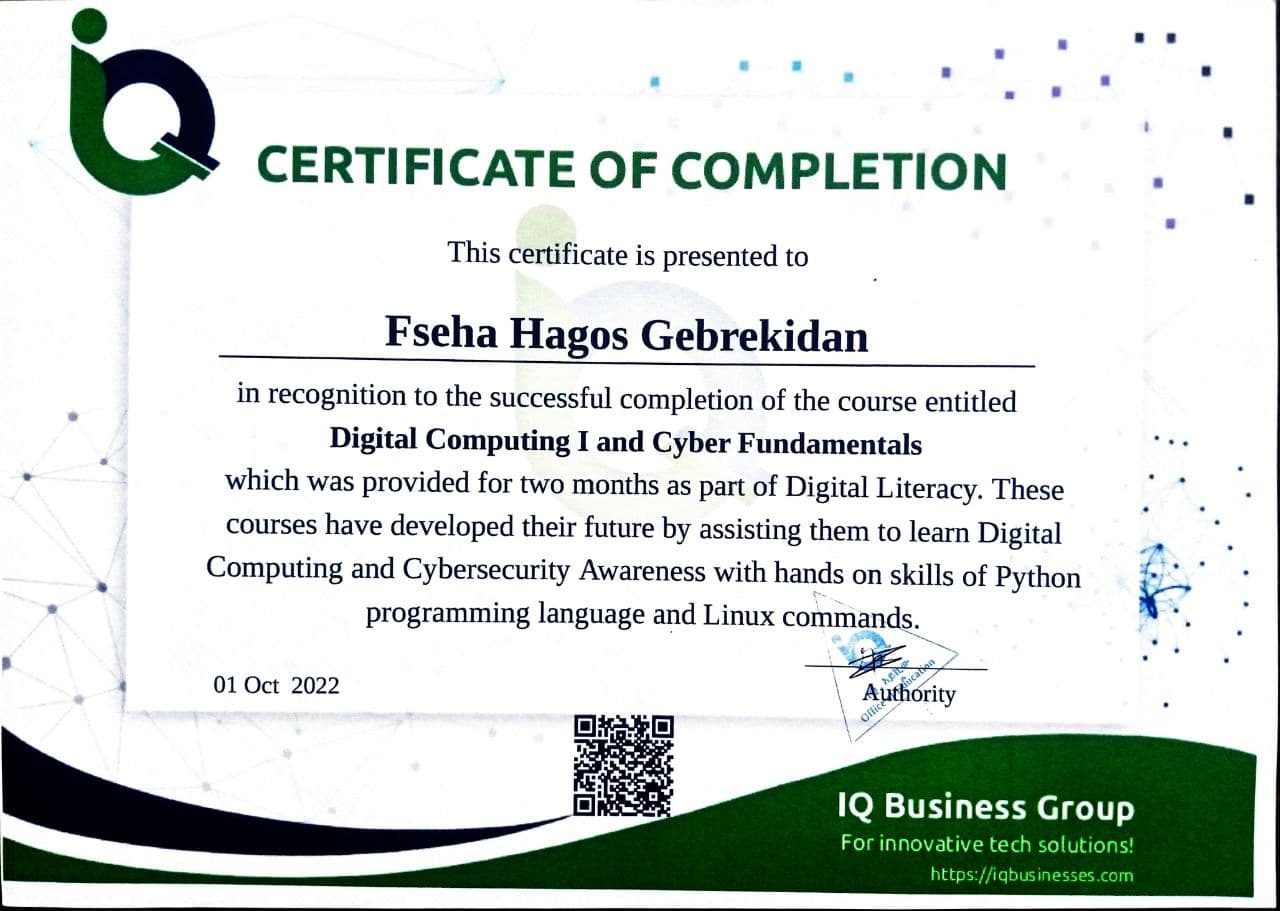 Digital Computing & Cyber Fundamentals